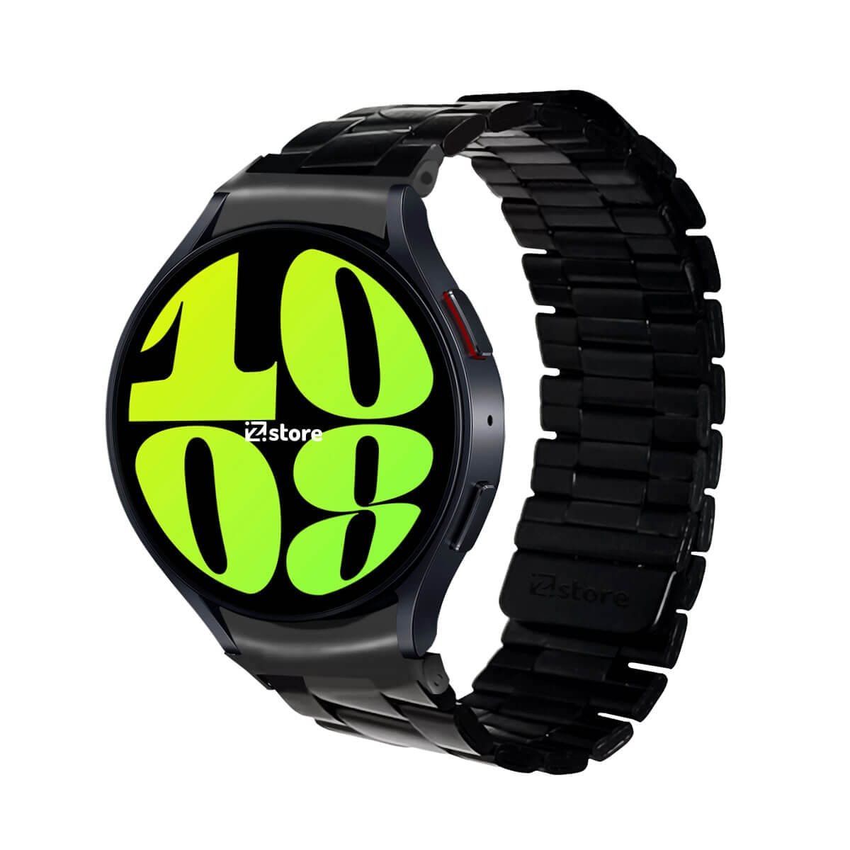 GENERICO - Correa de Metal Para Samsung Galaxy Watch 6 Magnética Negro