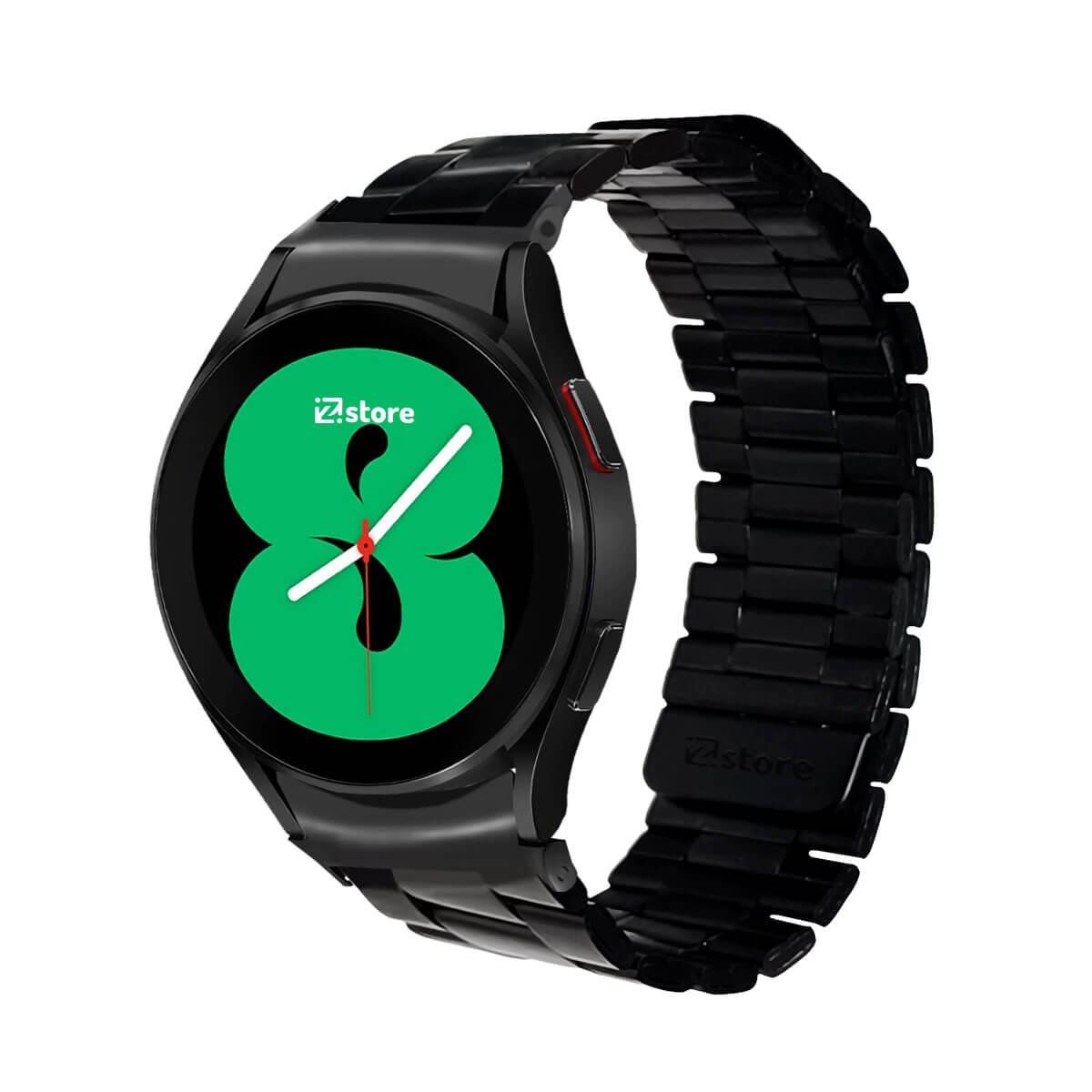 GENERICO - Correa de Metal Para Samsung Galaxy Watch 4 Magnética Negro