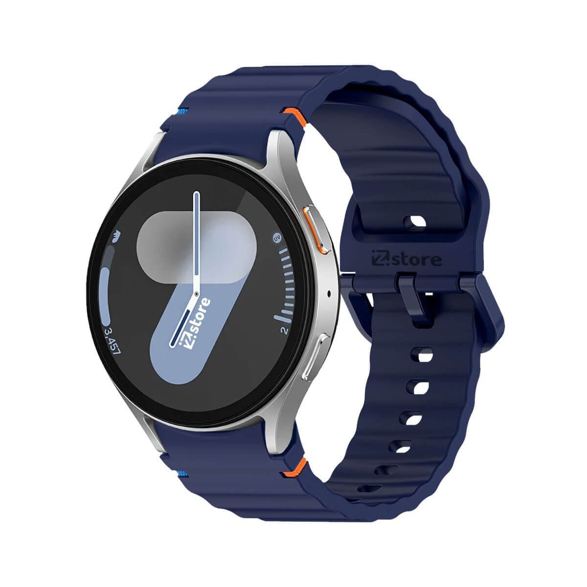 GENERICO - Correa Silicona Para Samsung Galaxy Watch 7 Liner Azul oscuro