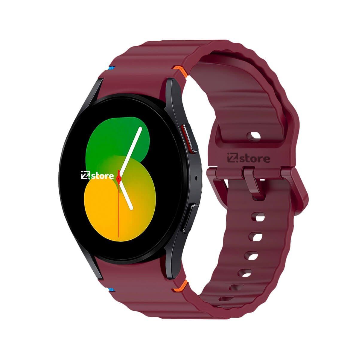 GENERICO - Correa Silicona Para Samsung Galaxy Watch 5 Liner Vino