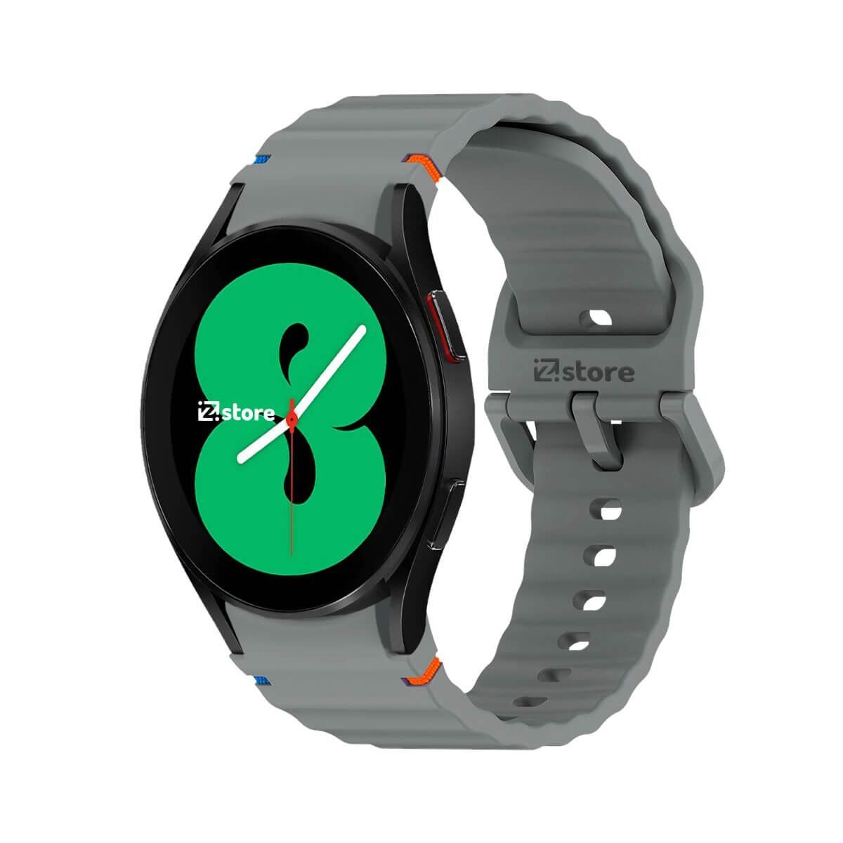 GENERICO - Correa Silicona Para Samsung Galaxy Watch 4 Liner Gris