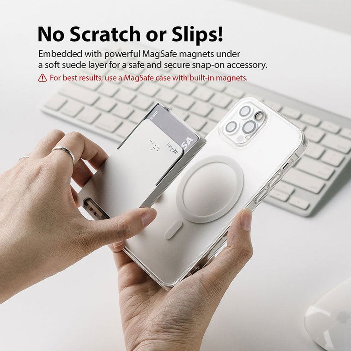 RINGKE - Tarjetero Ringke Para Celular Con Magsafe Transparente