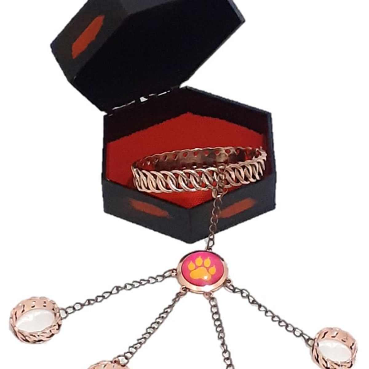 GENERICO - PULSERA TIGRESA CON CAJA INDIVIDUAL LADYBUG