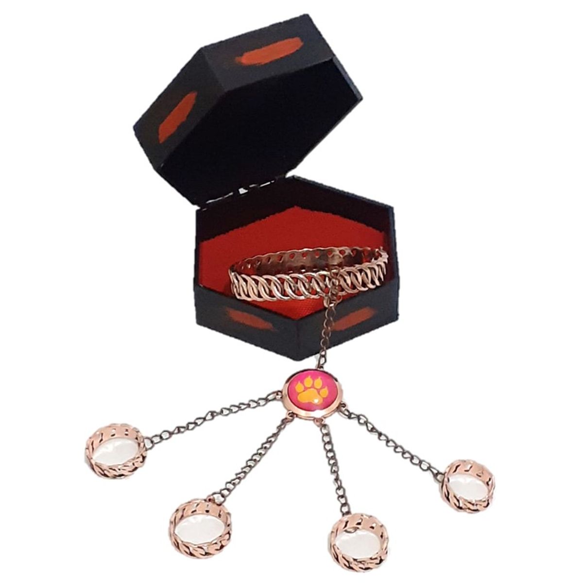 GENERICO - PULSERA TIGRESA CON CAJA INDIVIDUAL LADYBUG