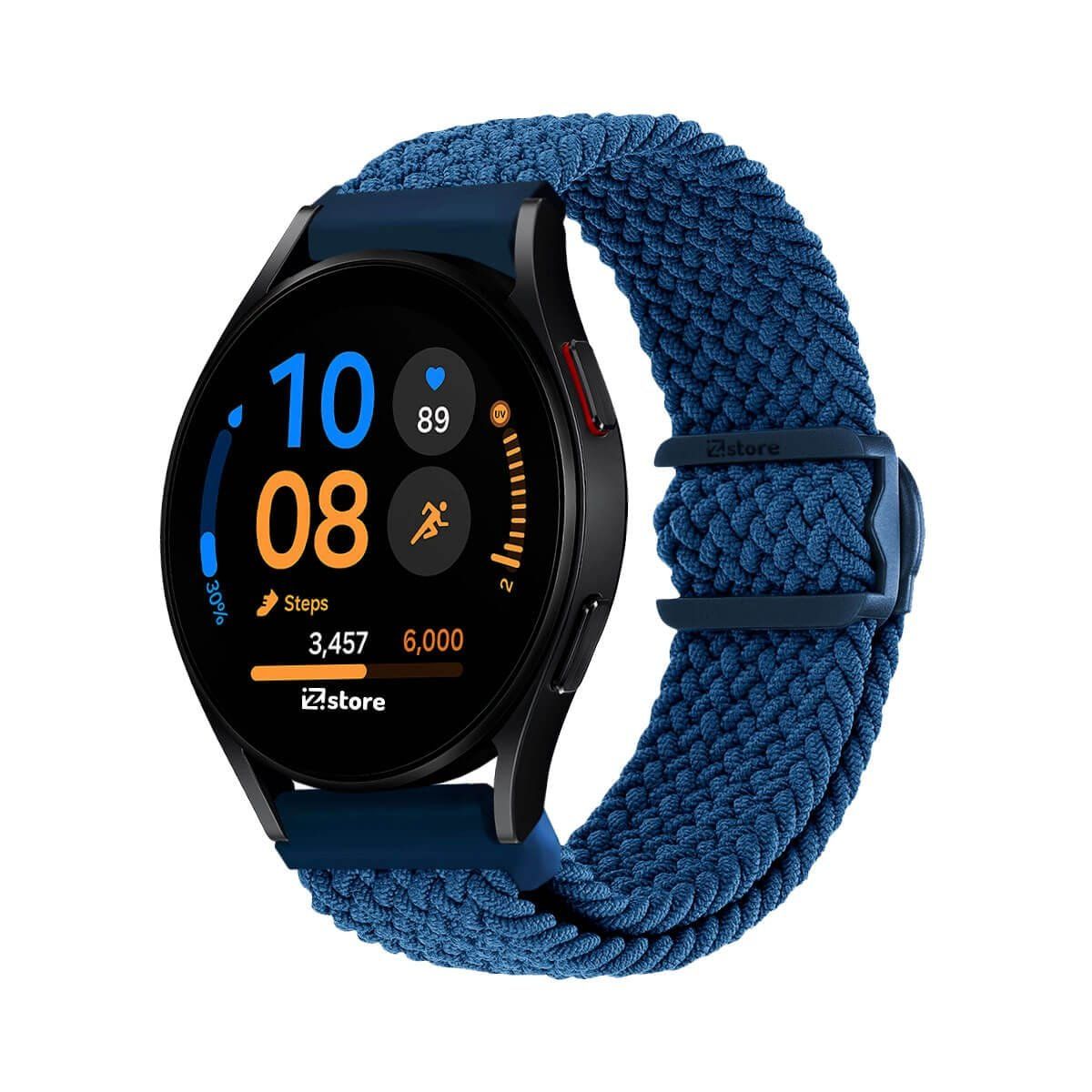 GENERICO - Correa de Nylon Para Samsung Galaxy Watch FE con Broche Azul Oscuro