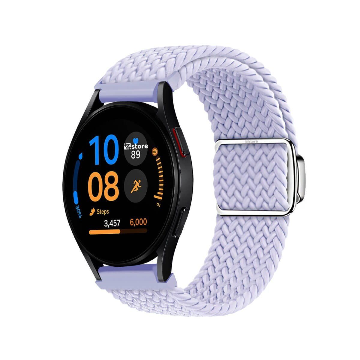 GENERICO - Correa de Nylon Para Samsung Galaxy Watch FE con Broche Magnetico Lila