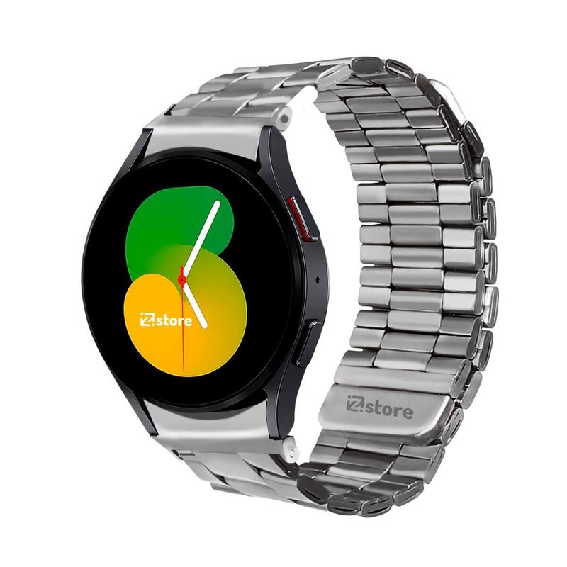 GENERICO - Correa de Metal Para Samsung Galaxy Watch 5 Magnética Silver