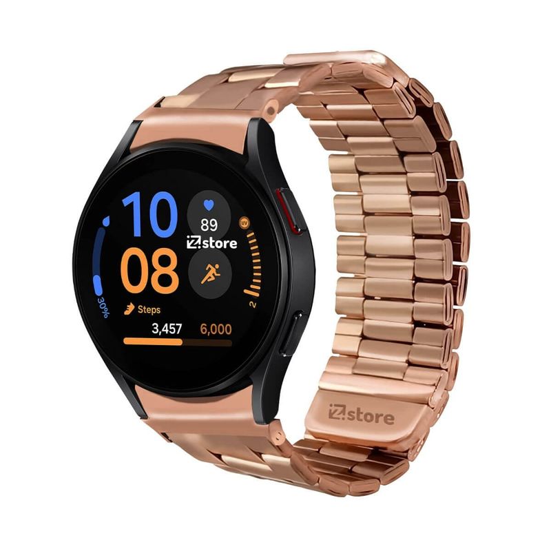GENERICO - Correa de Metal Para Samsung Galaxy Watch FE Magnética Gold Rose