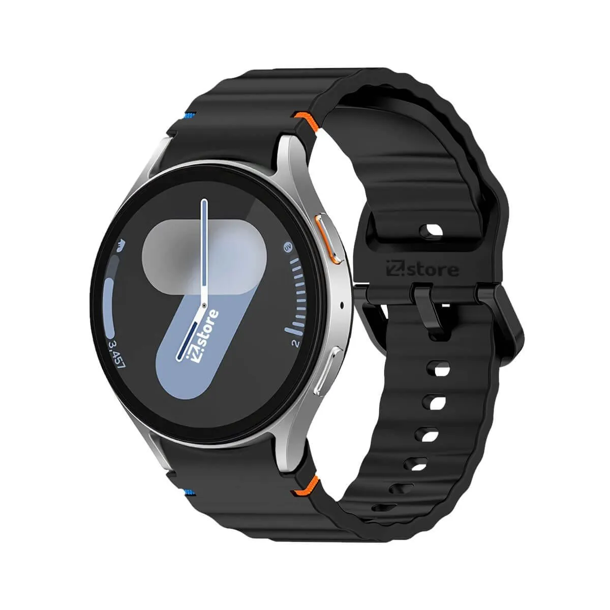 GENERICO - Correa Silicona Para Samsung Galaxy Watch 7 Liner Negro