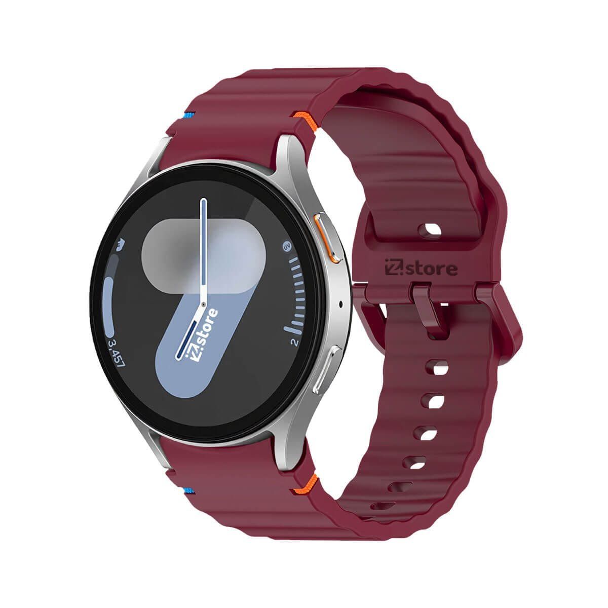 GENERICO - Correa Silicona Para Samsung Galaxy Watch 7 Liner Vino