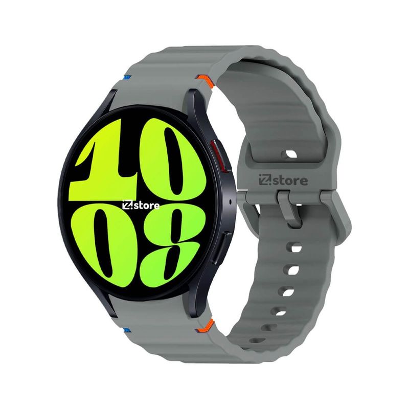 GENERICO - Correa Silicona Para Samsung Galaxy Watch 6 Liner Gris
