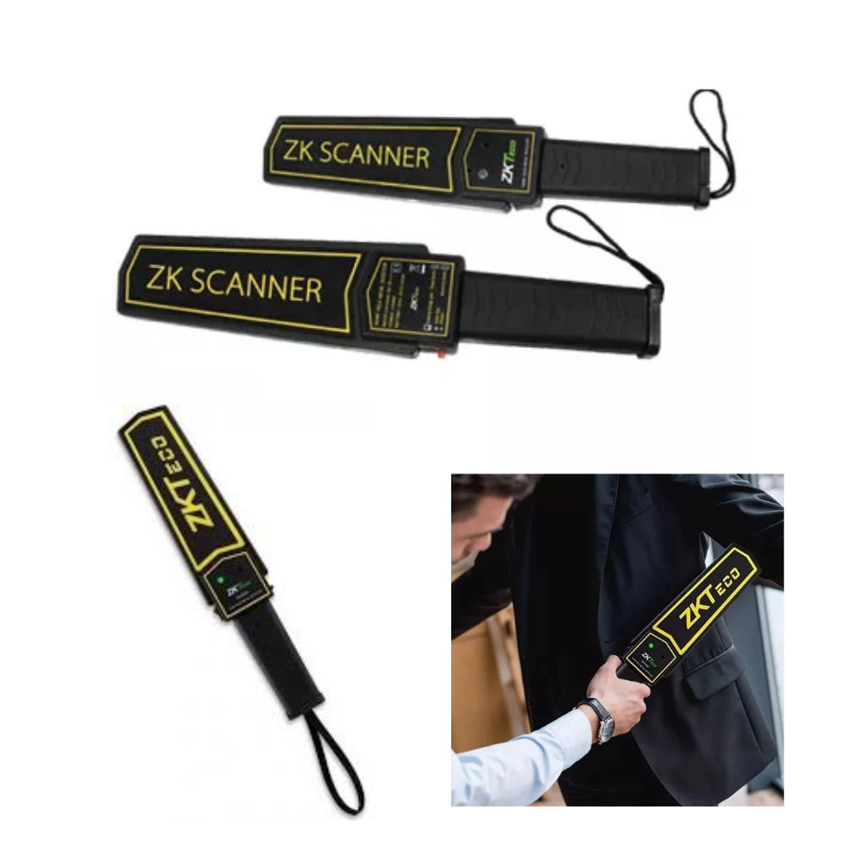 ZKTECO - DETECTOR DE METALES PORTÁTIL PUEDE DETECTAR PEQUEÑOS OBJETOS ZK-D100S