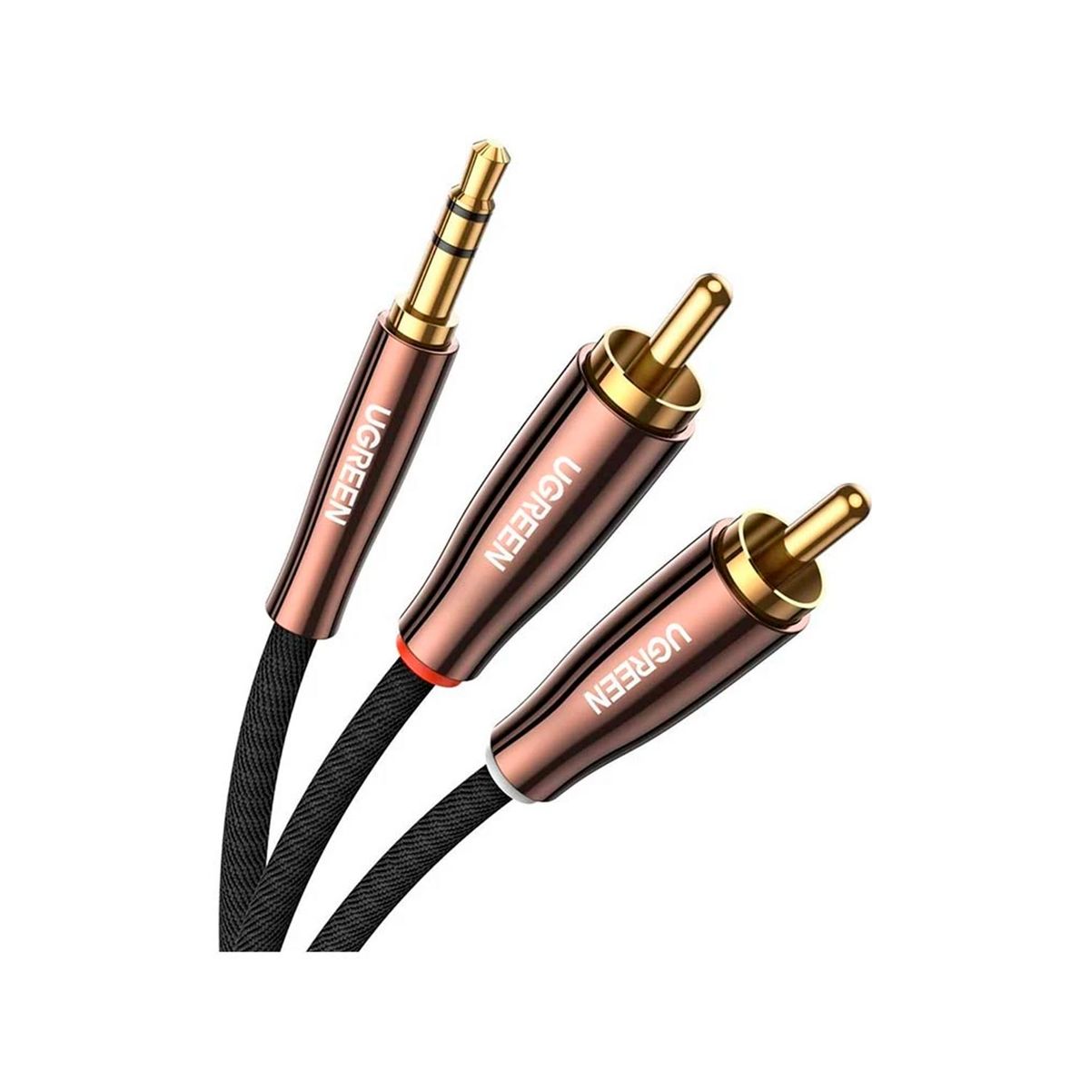 UGREEN - Cable Adaptador Ugreen 35mm Macho a 2RCA Cooper 2m AV170-80847