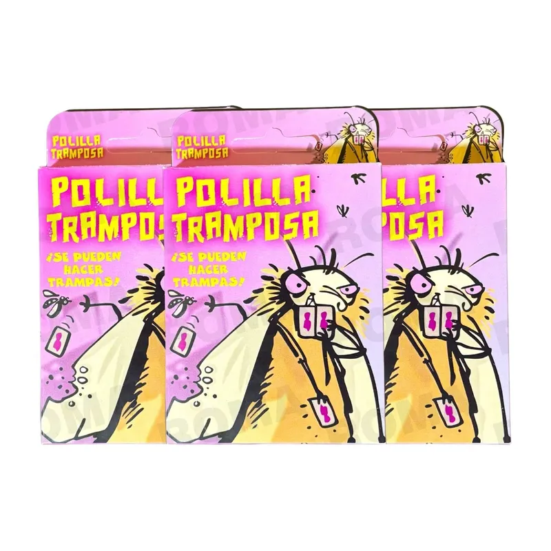 GENERICO - PACK 3 POLILLA TRAMPOSA - UNO JUEGO DE CARTAS