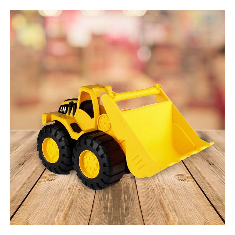 GENERICO - Pack6 Pala Mecanica para Jugar Amarillo Y+Papel de Regalo