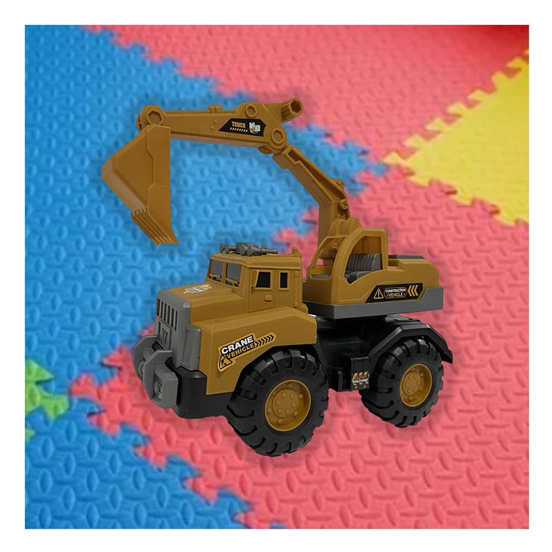 GENERICO - Pack4 Maquina Juguete para Construir Y+Banderitas Adhesivas