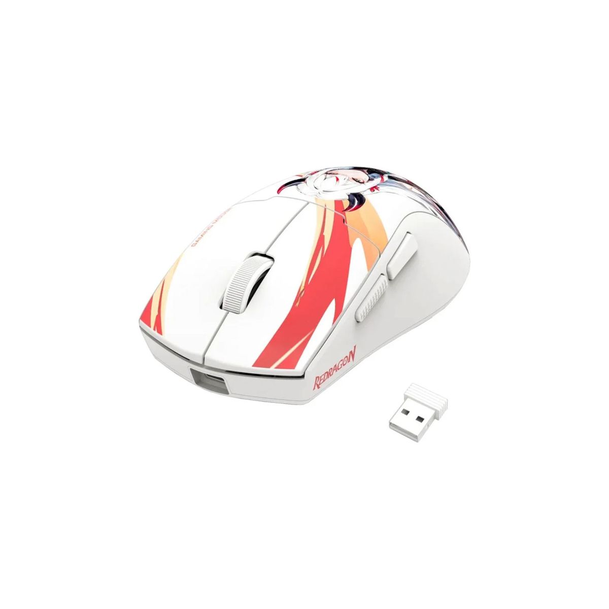 REDRAGON - Mouse Gamer Redragon K1ng Max M918AKG-Pro Anime Wireless White