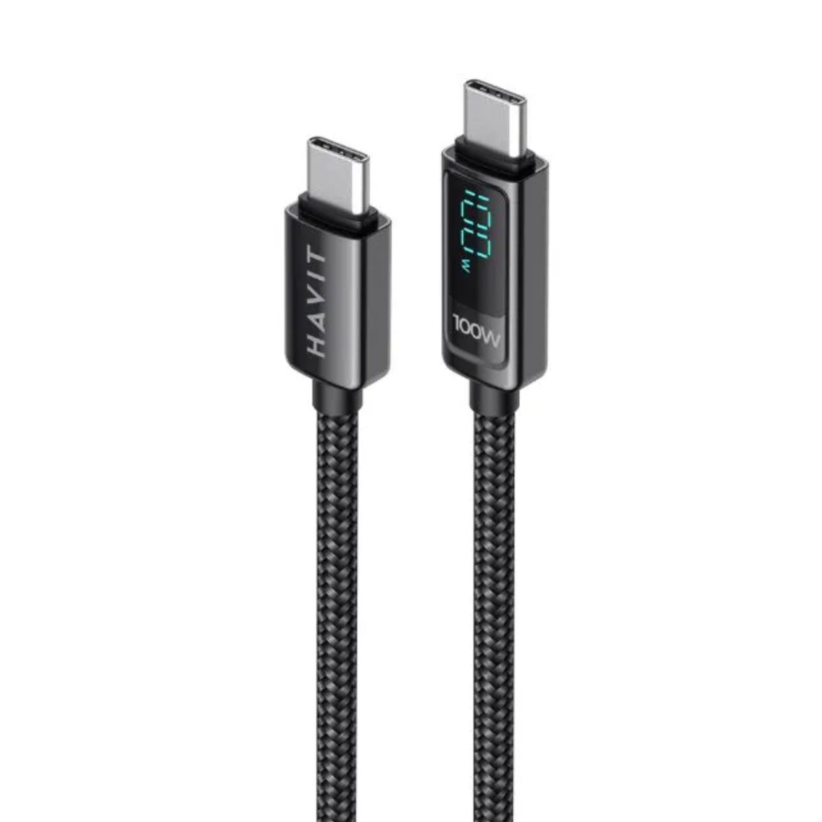 HAVIT - CABLE USB TIPO C A C - MATERIAL NYLON TRENZADO