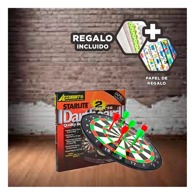 GENERICO - Pack12 Juego Resistente de Tablero Madera Y+Papel de Regalo