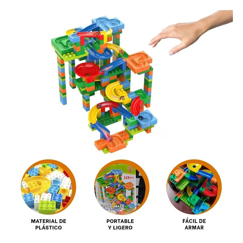 GENERICO - Pack2 Pista de Juegos para Niños en 328pza Y+Regalo Agendita