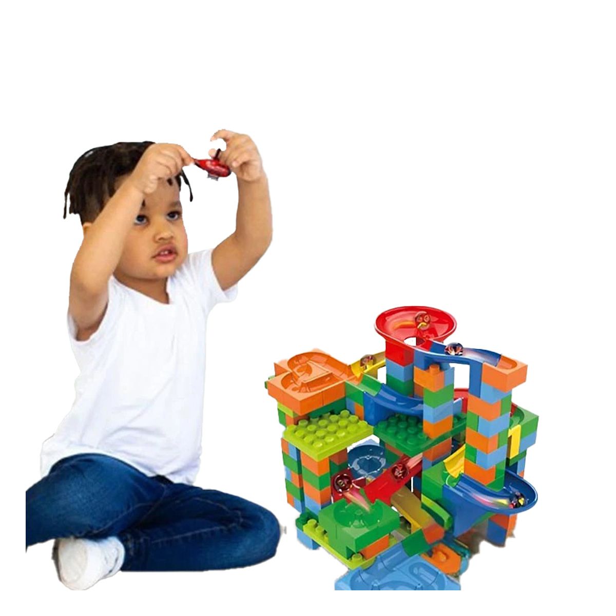 GENERICO - Pista para Distraerse con Canicas Y+Papel de Regalo