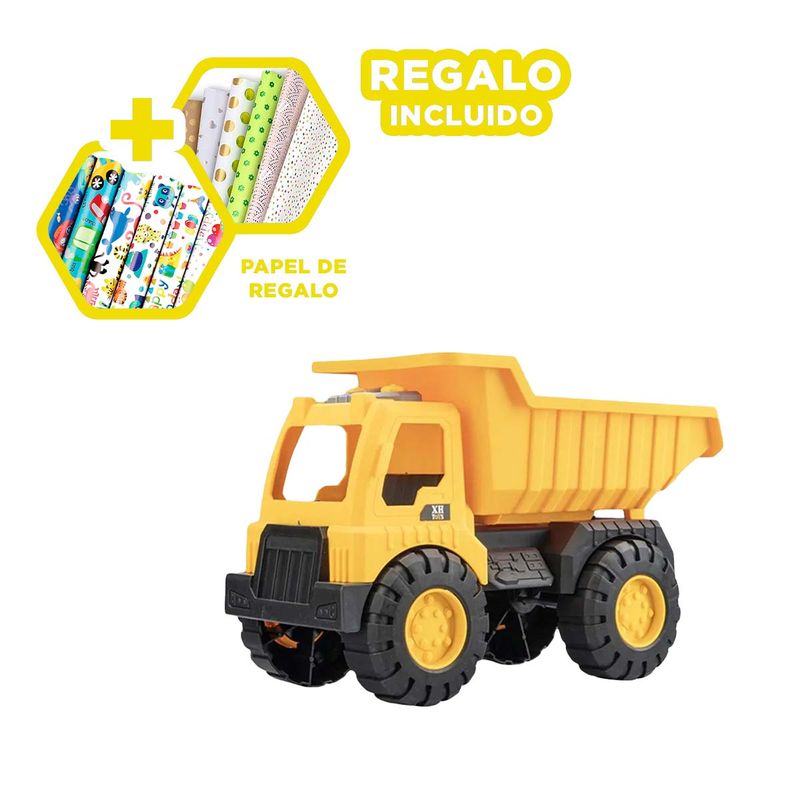 GENERICO - Volquete Infantil Para Jugar a Construir Y+Papel de Regalo