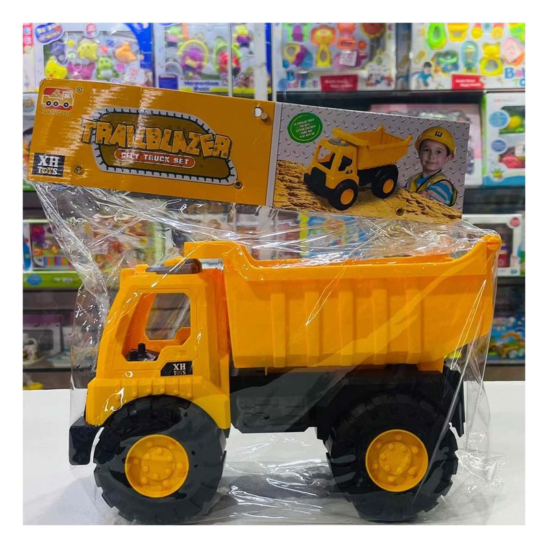 GENERICO - Pack4 Volcadora Infantil de Construccion 195x29cm Amarillo