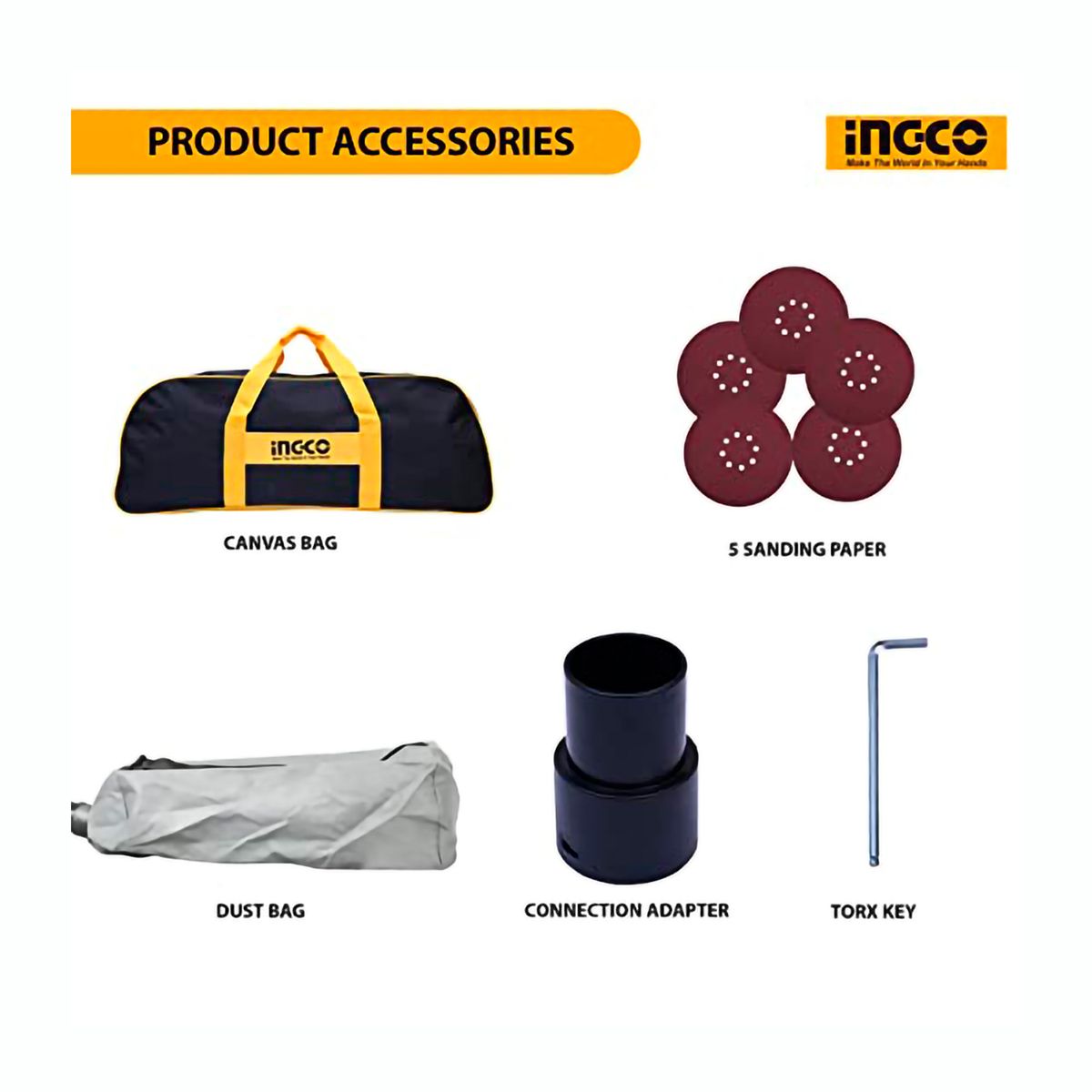 INGCO TOOLS - Lijadora De Pared y Techo Ingco 1050w Industrial 225mm Dws10501 + Ventilador Portátil