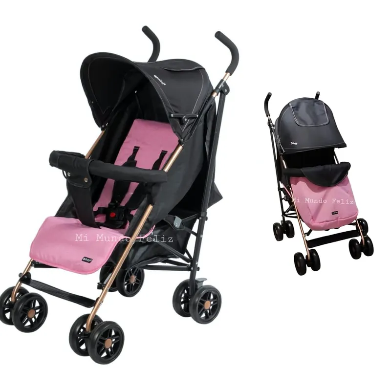 EBABY - Coche Baston para Bebe Reforzado Ebaby Rosa