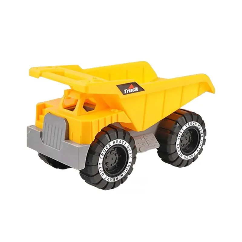 GENERICO - Carro Juguete de Construccion Resistente en Color Amarillo