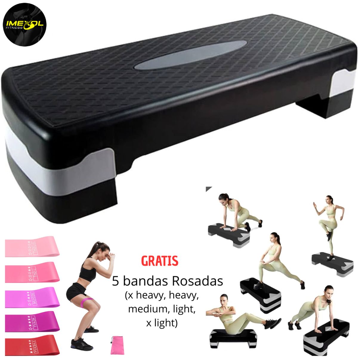 GENERICO - STEP IMPORTADO DOS NIVELES 5 BANDAS GRATIS DE REGALO