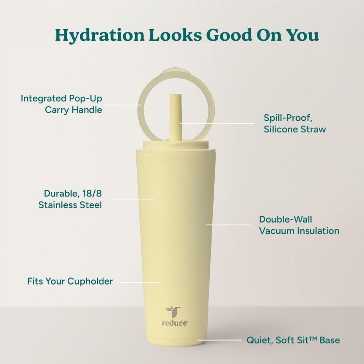 GENERICO - Vaso Tumbler Reduce Halo 24 oz French Vainilla