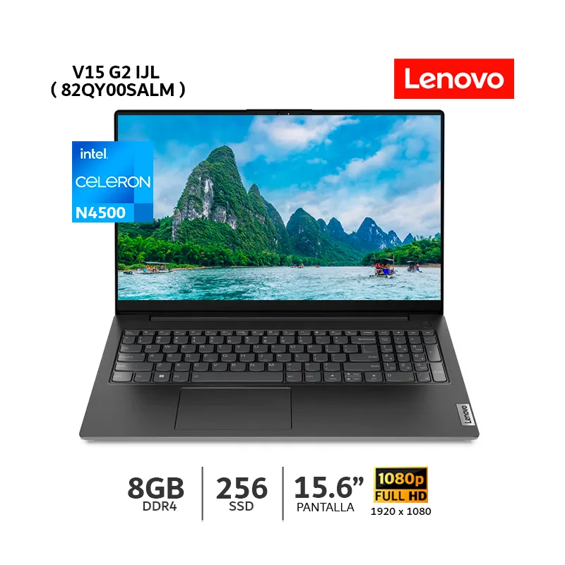 LENOVO - Laptop Lenovo V15 G2 IJL 156 FHD TN Celeron N4500 1128GHz 8Gb 256Gb SSD - 82QY00SALM