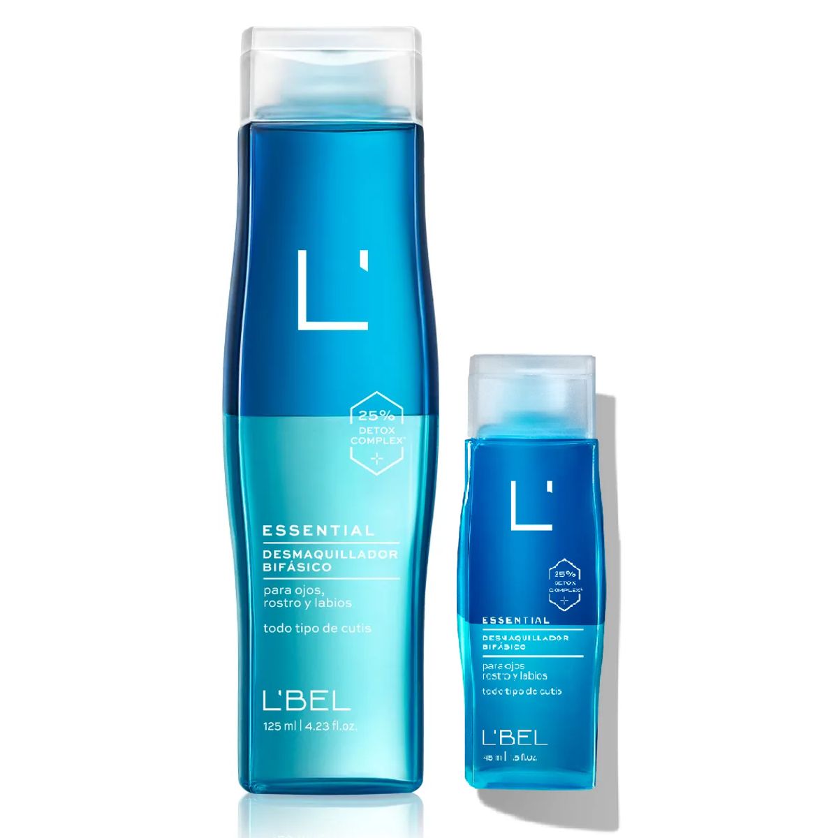 LBEL - Pack de Desmaquillador Bifásico para Ojos y Rostro 125 ml y 45 ml