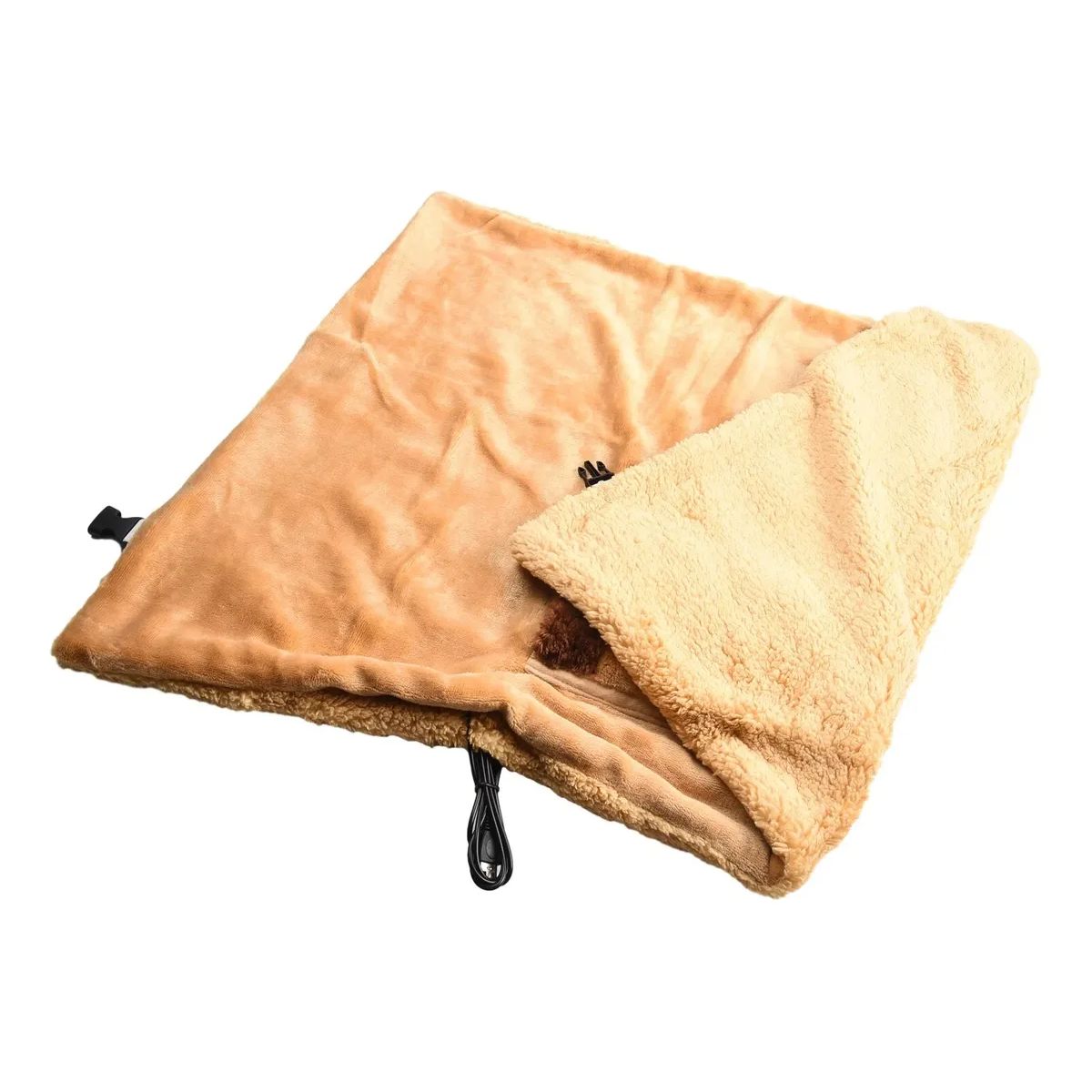 GENERICO - MANTA DE CALEFACCIÓN ELÉCTRICA MULTIFUNCIÓN USB CAMELLO