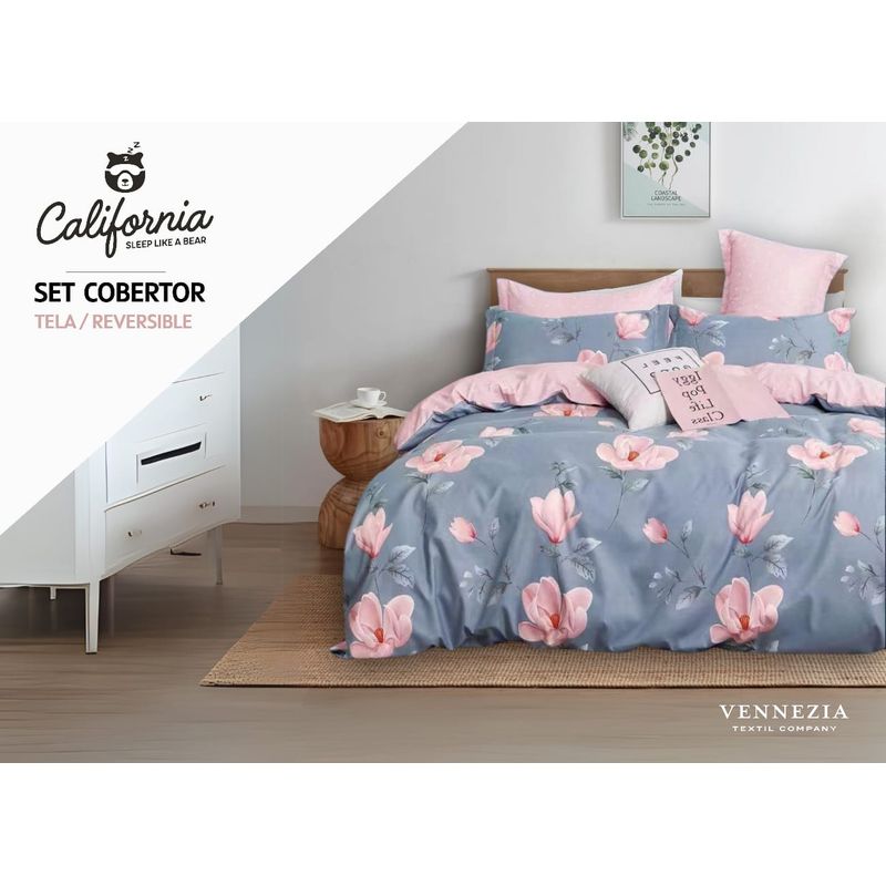 VENEZIA - Set de Edredón QUEEN de 5 pz 100% Calidad