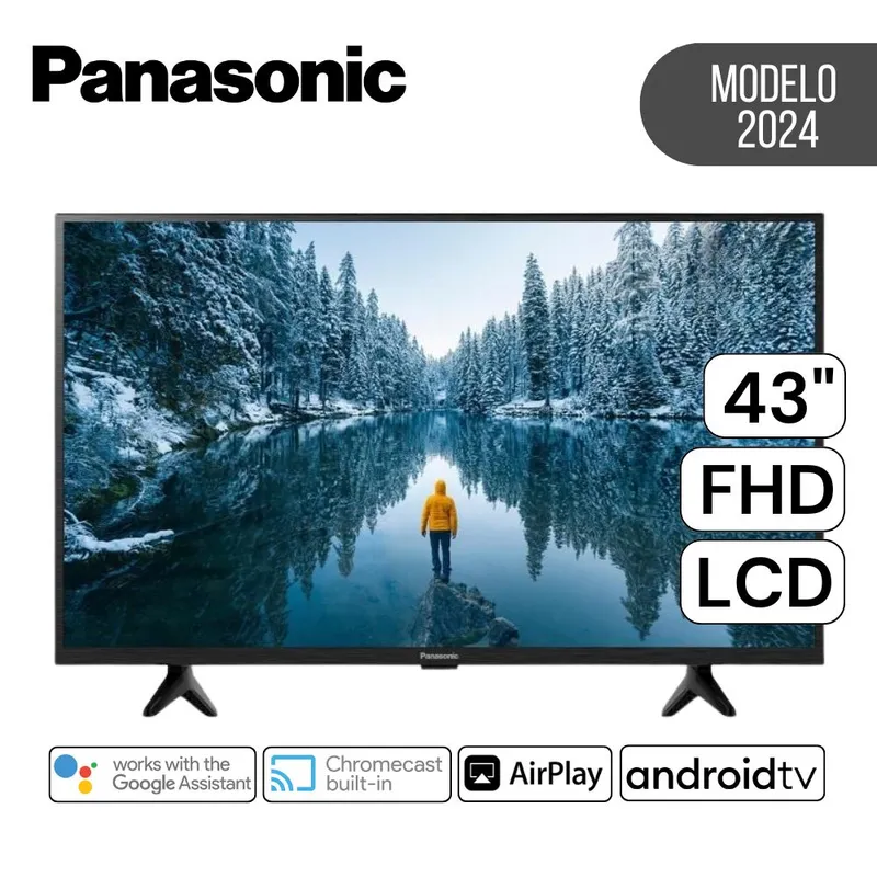 PANASONIC - Televisor Panasonic Smart TV 43"  Pulg. LCD FHD TC-43MS600P - Negro