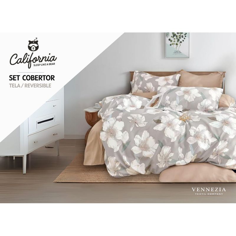 VENEZIA - Set de Edredón QUEEN de 5 pz 100% Calidad