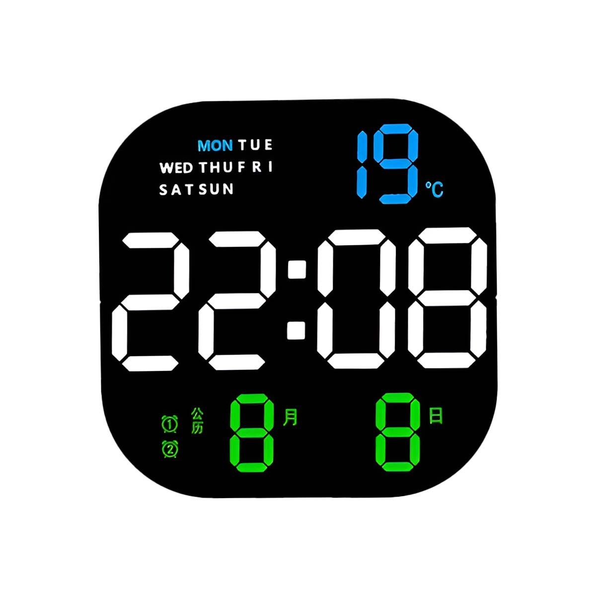 GENERICO - Pack4 Cronometro con Hora en Color Negro Y+Regalo Stickers