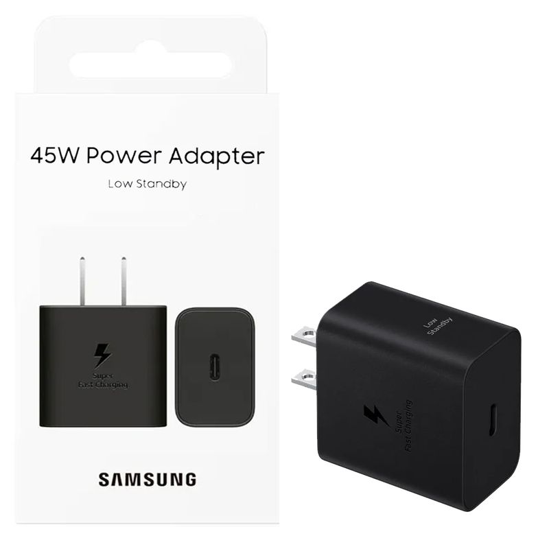 SAMSUNG - Adaptador Samsung 45w Galaxy S23 S3 Plus S23 Ultra Negro
