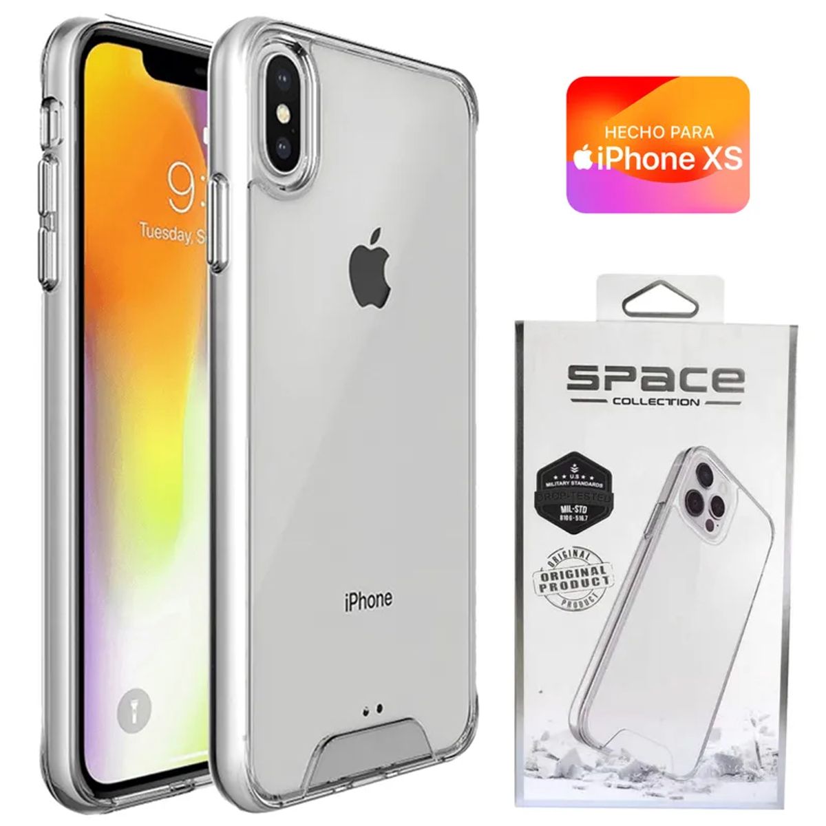 GENERICO - Case Space Iphone Xs - Transparente
