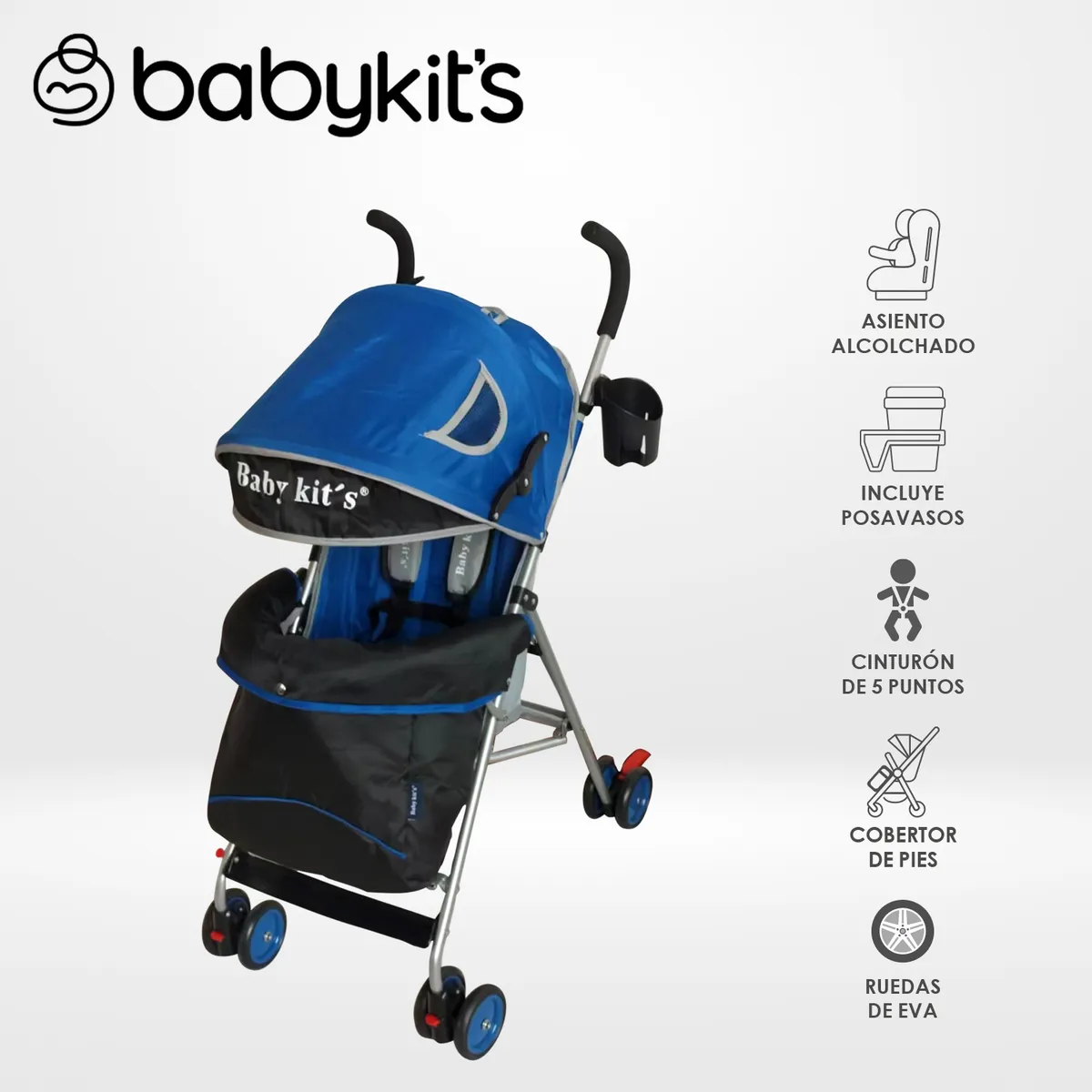 BABY KITS - Coche Bastón Kanso Azul