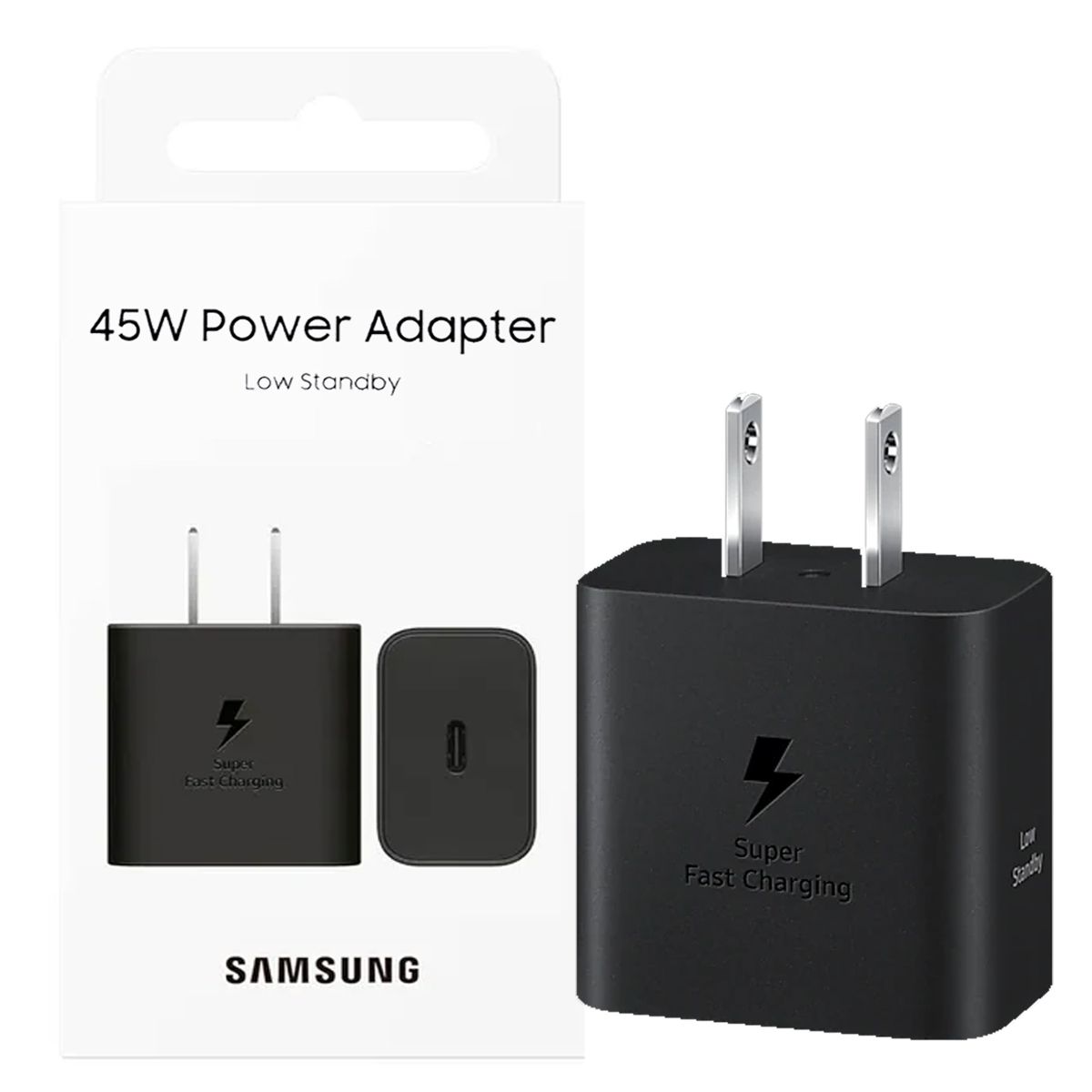 SAMSUNG - Adaptador Samsung 45w Pared-Tipo C Negro
