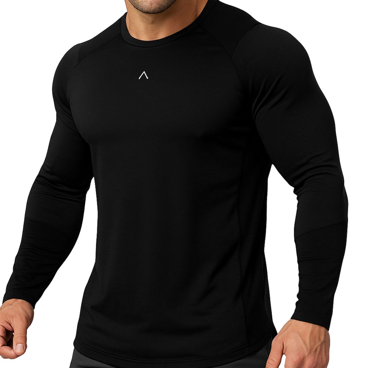 ALPHA FIT - Polo de Compresion deportivo - Ropa deportiva Hombre Gym running Alpha