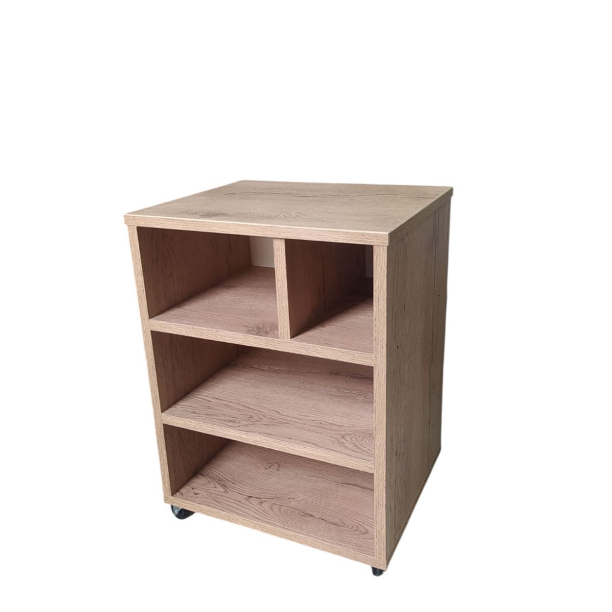 GENERICO - Mueble Auxiliar para impresora de melamina macadamia