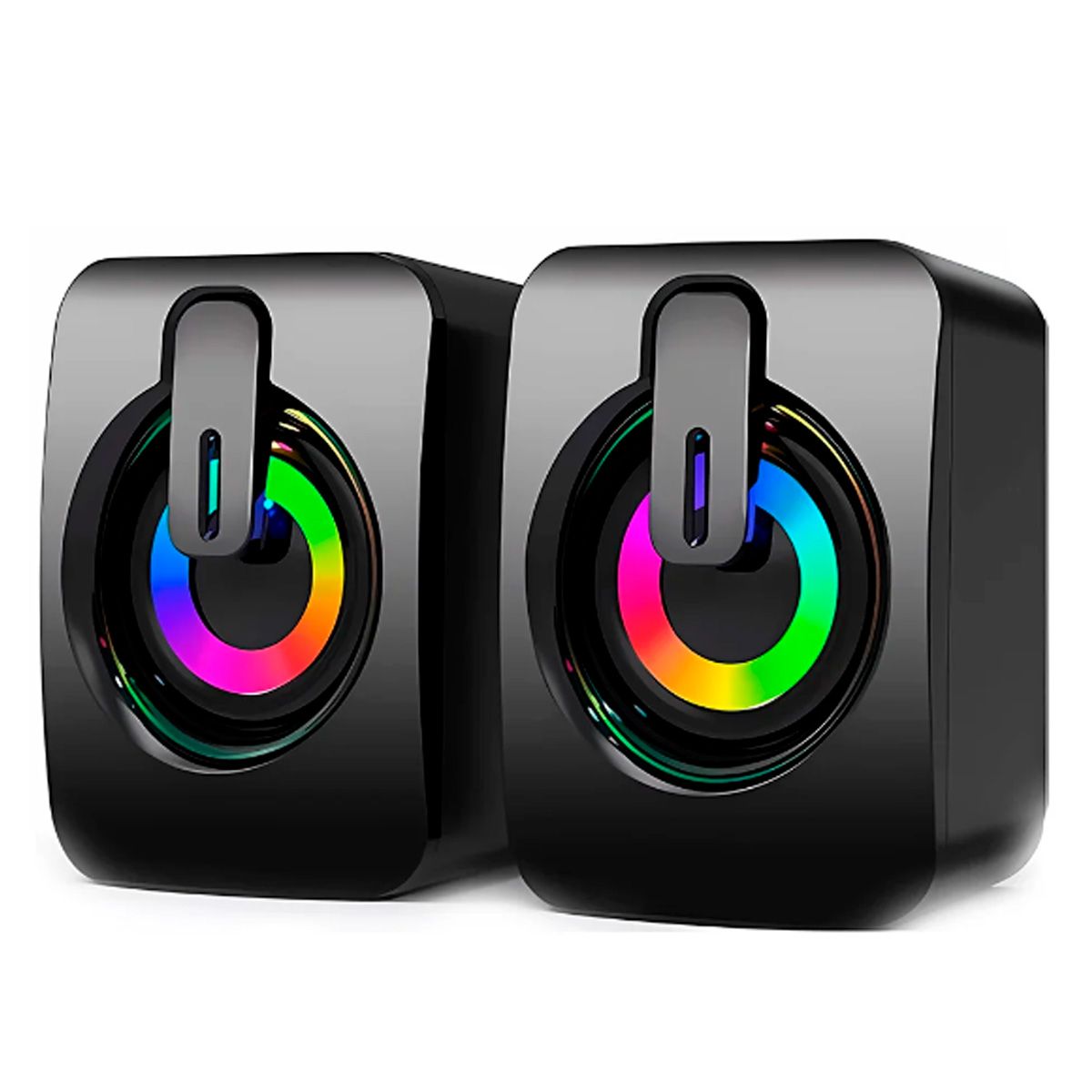 GENERICO - MINI PARLANTE FEITUN PARA PC CON LUCES RGB