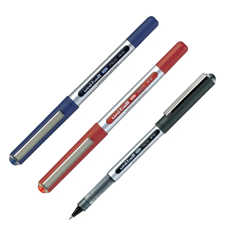 UNI BALL - UNI UB-150 Bolígrafo Tinta Líquida Eye Micro Pack 3 Colores