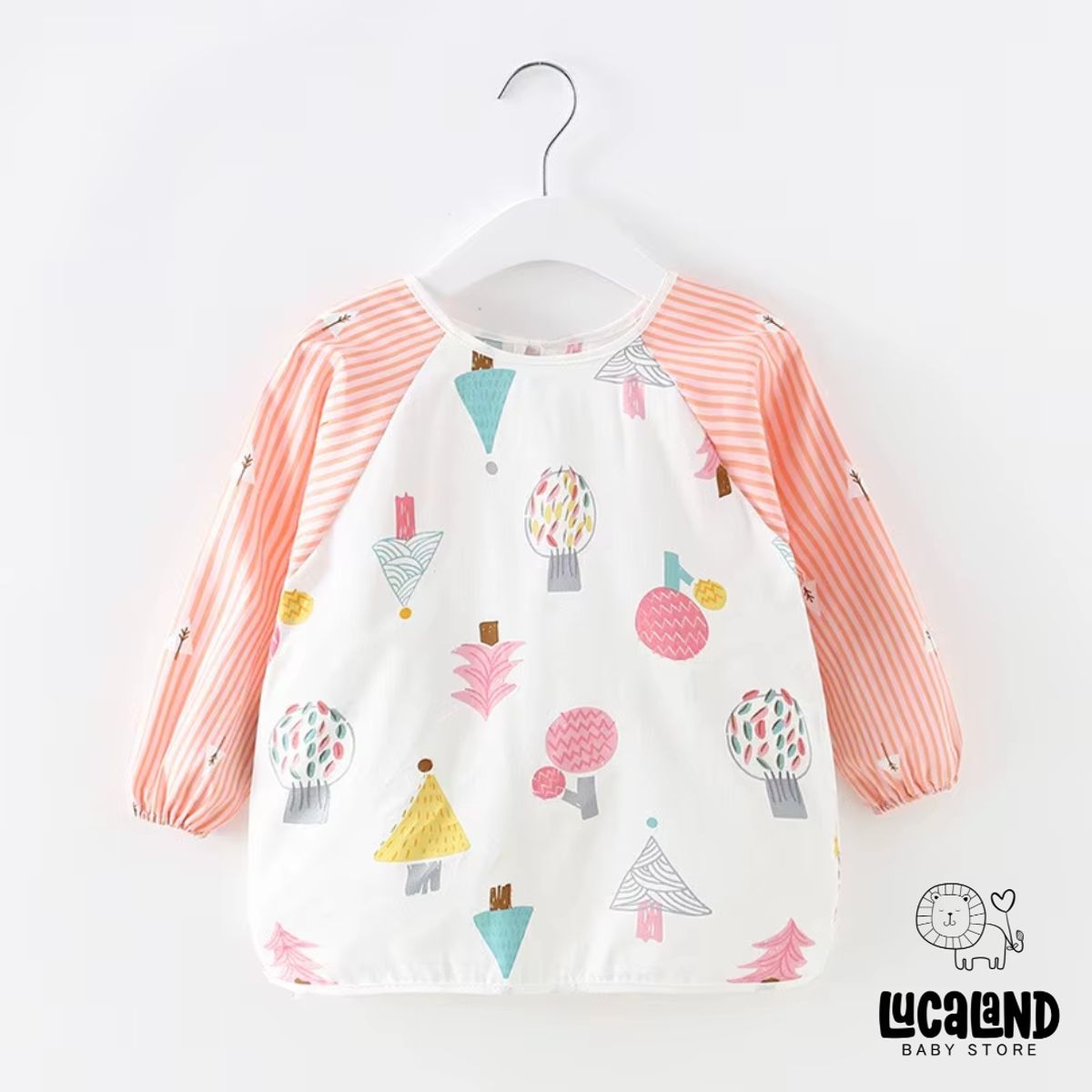 LUCALAND - Babero delantal impermeable árboles