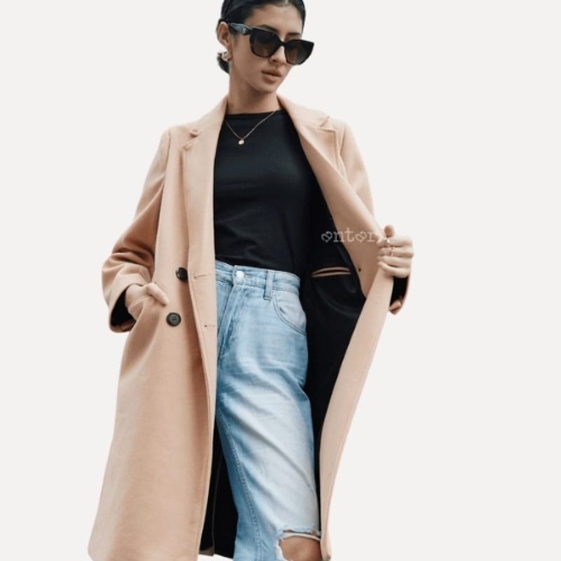 ANTAR - SACO PAÑO MUJER  MANGA LARGA