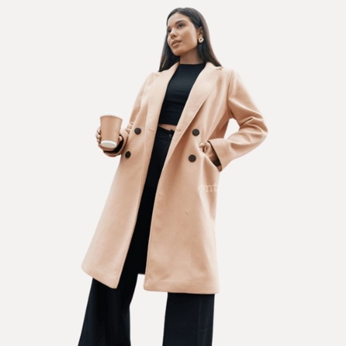 ANTAR - SACO PAÑO MUJER  MANGA LARGA